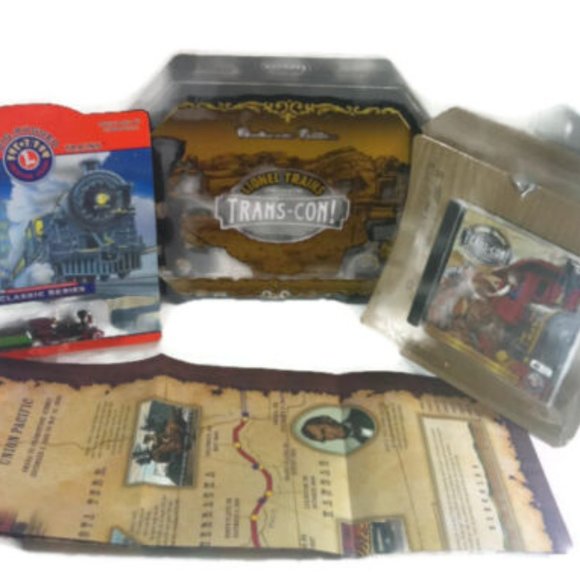 Lionel Trains Trans Con Centennial Edition Tin PC CD-ROM Game Steam Engine - Picture 2 of 9